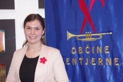 Tina Lahne, nova predsednica Pihalnega orkestra Občine Šentjernej. (Foto: L. M.)