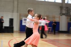 Plesna para Lukca na tekmovanju v Ljubljani