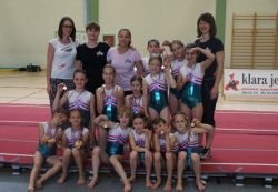 Tekmovalke Gimnastičnega društva Novo mesto na mednarodnem tekmovanju na Hrvaškem