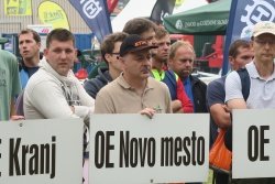 Ekipa OE Novo mesto na sekaškem tekmovanju lastnikov gozdov