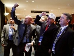 V taboru Donalda Trumpa so navdušeni. Foto: Reuters