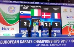   Kaja Budič je v Sofiji na EKF prvenstvu Evrope osvojila prvo evropsko srebrno medaljo v bojih mlajših članic.