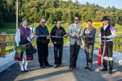 Odprtje obnovljenega mostu v Znojilah na Krki 