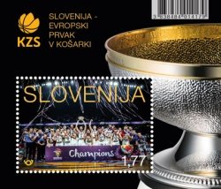 Pošta Slovenije izdala znamko, posvečeno evropskim prvakom