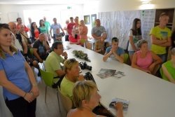 Zaključek Raziskovalnega tabora Lisca 2018 v novi učilnici v prenovljenih spodnjih prostorih Tončkovega doma (Foto: T. Ž.)