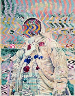 Uroš Weinberger, Spectral, 2022, olje na platnu, 200 x 160 cm