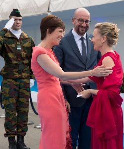 Z belgijskim premierjem in njegovo ženo. Foto: Reuters