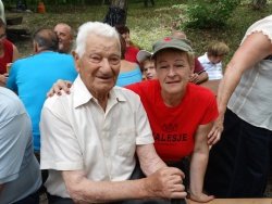 Med obiskovalci tudi 100-letni Stanko Kušljan iz Šentjerneja, nekdanji partizan