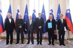Vaše fotke&avdio: Dragutin Križanić pri predsedniku Pahorju