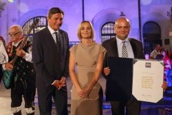 Borut Pahor, Nuška Gajšek in Drago Slameršak