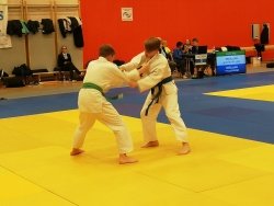 Novomeščani Dušan Krbanjević, Lin Luzar, Tian Jerman in Gregor Krevs srebrni na judo tekmovanju v Celju 