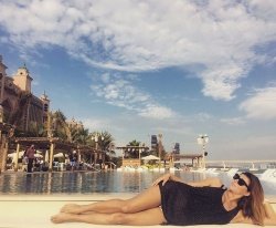 Jasna Kuljaj takole uživa v vročem Dubaju