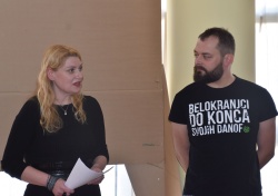 Vodja Regijskega NVO centra JV Slovenije Maja Žunič Fabjančič in Jurij Matkovič, vodja MC Bit