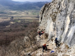 Ne le planinske koče, tudi naravna plezališča po Sloveniji so zaprta (foto: Manca Ogrin)