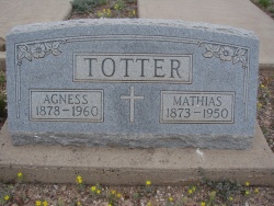 Nagrobnik Agness in Matije Totter