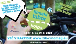 Filmski tabor Kolpa 2020: Prvič v Vinici; prijave do 16. avgusta