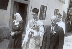 Novomešnik Jože Žabkar s staršema