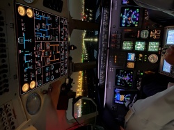 Pogled iz pilotske kabine falcona