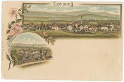 Ilustrativna slika: Črnomelj ob koncu 19. stoletja (original hrani Alojz Cindrič; vir: spletna stran Občine Črnomelj)