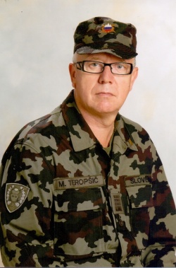 Polkovnik Mitja Teropšič v bojni uniformi Slovenske vojske (foto: osebni arhiv)
