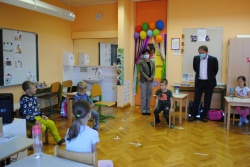 FOTO: Župan Kavšek ob prvem šolskem dnevu obiskal osnovne šole v občini