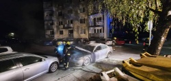 Pogoreli avto v Sevnici