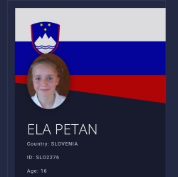 Najvišje je Ela Petan.