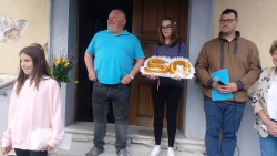 Bizeljski župnik Vlado Leskovar praznoval abrahama