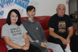 Družina Verovenko – Natalija, Denis in Valerij (Foto: I. V.)