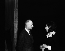 Bojan Adamič z voditeljico Natašo Dolenc leta 1969. (Foto: Dušan Jovanović)