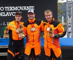 Trojica najboljših, z leve: Blaž Jurjavčič, Janez Meden in Žiga Švigelj